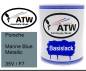 Preview: Porsche, Marine Blue Metallic, 35V / F7: 1L Lackdose, von ATW Autoteile West.